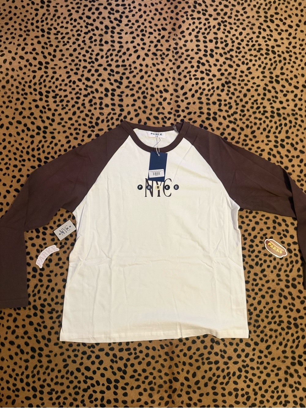PARKE NYC Exclusive Brown Raglan Longsleeve